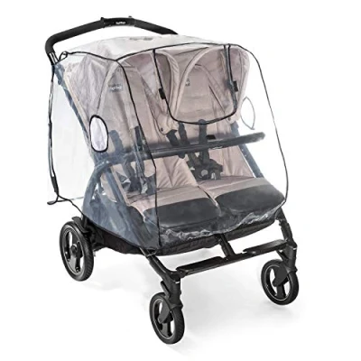 Abbildung von Reer RainCover Twin Regenschutz für Zwillingswagen , 1 Stück (1er Pack)