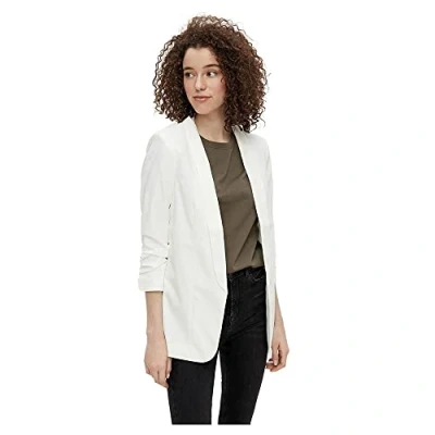 Abbildung von Pieces Pcbosella 3/4 Blazer, Damen, Größe: XXL, Cloud dancer