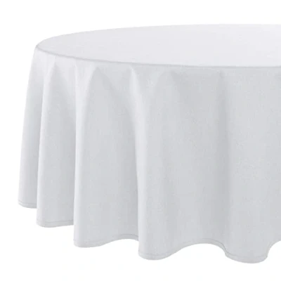Abbildung von Tischdecke Wien Home, Moderne Tischwäsche mit Fleckschutz für das ganze Jahr, weiß, 160x220 cm oval