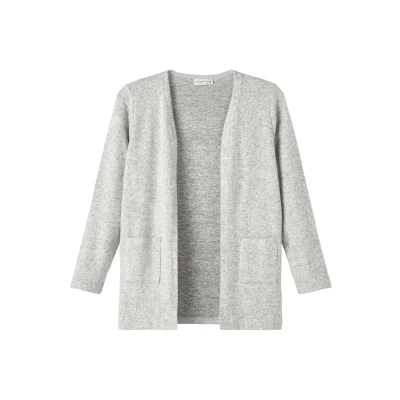 Abbildung von Name it Nkfvicti LS CARD Strickjacke für Kinder, Größe: 110, Grey melange