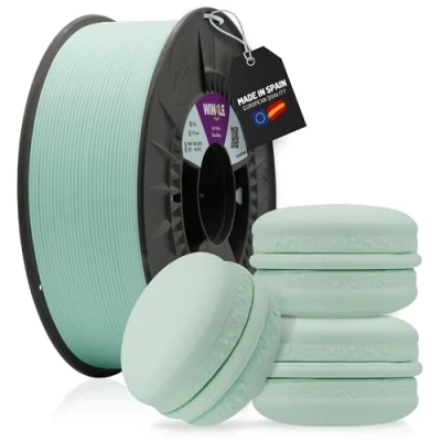 Abbildung von WINKLE PLA HD Pastell Filament 1.75mm Blaue Wolke, 1kg Spule, 3D Drucker Kompatibel mit FDM Druckern, Druckmaterialien, Maßgenauigkeit +/ 0.05mm, Leicht zu Bedrucken