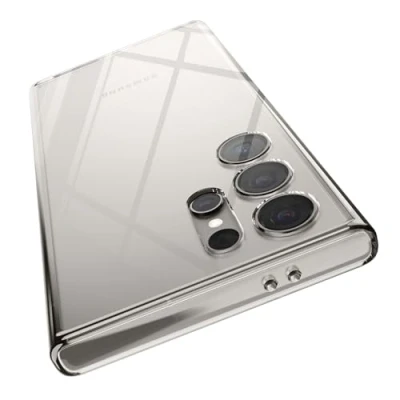 Abbildung von elago Hybride Klarsicht Hülle Kompatibel mit Samsung Galaxy S24 Ultra TPU + Polykarbonat Technologie, Präzise Kameraausschnitte, Schutzh stoßfeste Bumper (Transparent)