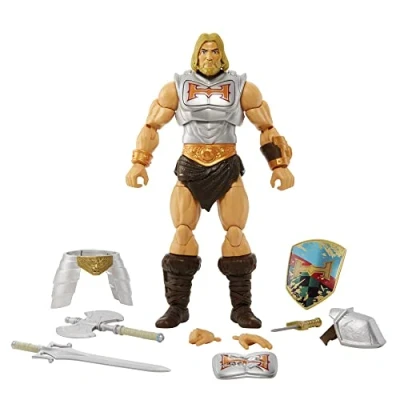 Abbildung von Masters of the Universe HDR45 Masterverse Collection, Battle Amour He Man, ca. 18 cm große MOTU Actionfiguren zum Spielen und Sammeln, Geschenk für Kinder ab 6 Jahren