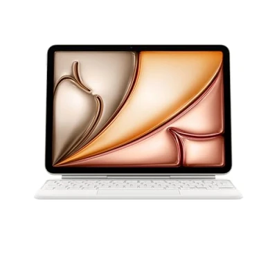 Abbildung von Apple Magic Keyboard Case für das 11&quot; iPad Air (M3), besonders angenehmes Tippen, integriertes Trackpad, Deutsch Weiß ​​​​​​​