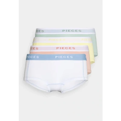 Abbildung von Pieces Pclogo LADY Solid 4 PACK Panties, Damen, Größe: XS, Jadeite