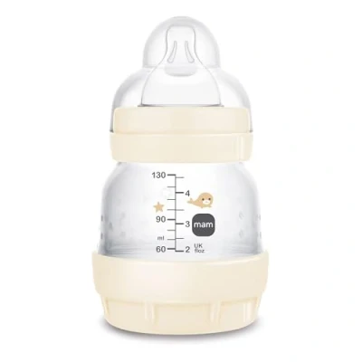 Abbildung von MAM Easy Start Anti Colica Babyflasche mit Sauger aus Silikon SkinSoftTM, 0+ Monate, 130 ml, neutral