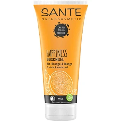 Abbildung von SANTE Naturkosmetik Happiness Duschgel, Tropischer Duft, Intensive Feuchtigkeit, 200 ml