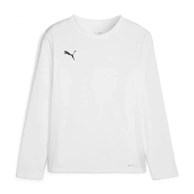 Abbildung von Puma Teamgoal JR Unisex Langarmshirt für Kinder, Größe: 140, White/black/feather gray