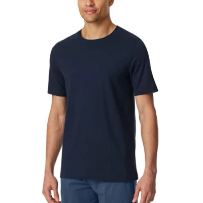 Abbildung von Schiesser Nachtwäsche Shirt, Herren, Größe: 48, Nachtblau
