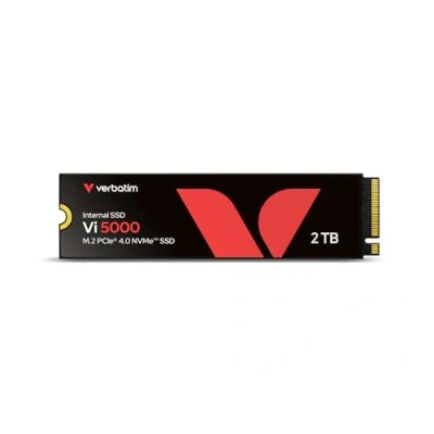 Abbildung von Verbatim Vi5000 NVMe M.2 SSD 2 TB, internes Laufwerk mit PCIe Gen 4, bis zu 5.000 MB/s Lesegeschwindigkeit, Hochleistungs für Gaming PC und PlayStation 5, schwarz