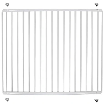 Abbildung von SPARES2GO Universelles Regal für Kühlschrank und Gefrierschrank, verstellbar, weiß, kunststoffbeschichtet, ausziehbare Arme (groß, 425 mm 670 x 320 mm)
