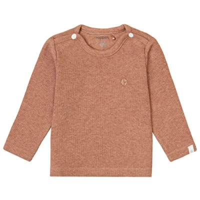 Abbildung von Noppies Baby Unisex U Tee ls Rib Natal T Shirt, Cafe Au Lait Melange N090, 50