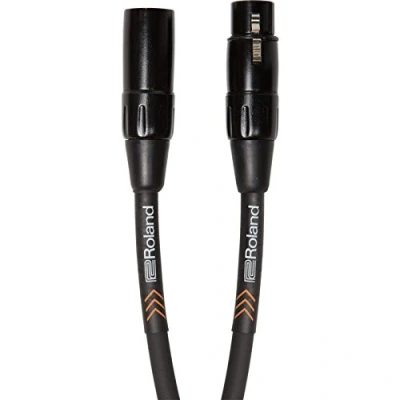 Abbildung von Roland Black Serie symmetrisches Mikrofonkabel, Länge: 4,5m RMC B15