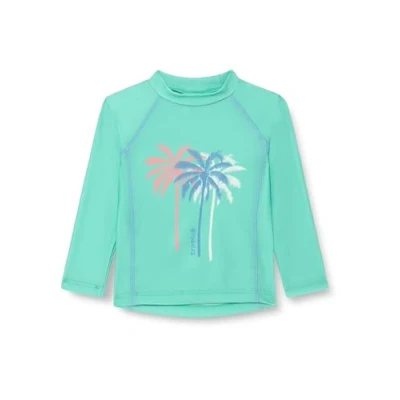 Abbildung von Playshoes UV Schutz Bade Shirt Unisex Kinder Schwimmshirt Badebekleidung, Palmen Mint Langarm, 158/164