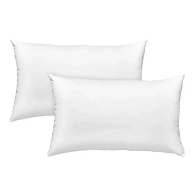 Abbildung von sleepling 2er Set Faserkissen, Doppelpack, Inlet Sofakissen, Zierkissen und Dekokissen, 30 x 50 cm, atmungsaktiv, waschbar 60 Grad, Ökotex, Made in EU, weiß