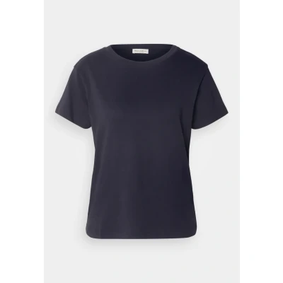Abbildung von Marc O&#039;Polo Short Sleeve Round NECK LOGO AT BACK Tshirt basic, Damen, Größe: Small, Manic midnight