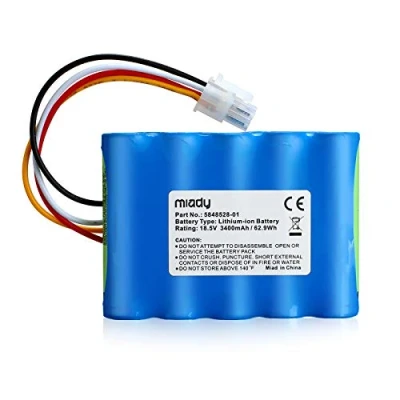 Abbildung von Miady Mähroboter Ersatzakku (3400mAh) Kompatible mit Gardena Sileno R100Li, R130Li, R160Li/Kompatible Husqvarna Automower 310,315, 584 82 28 01, 02, 85 589 58 62 01