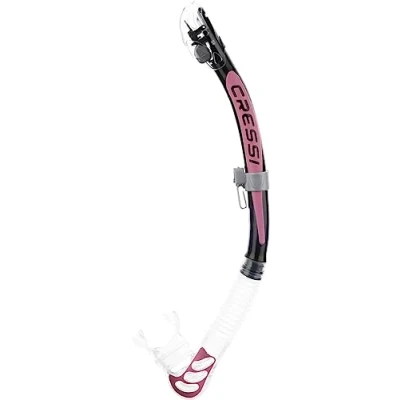 Abbildung von Cressi Alpha Ultra Dry Schnorchel Trocken Ideal zum Schnorcheln, Apnoe und Tauchen