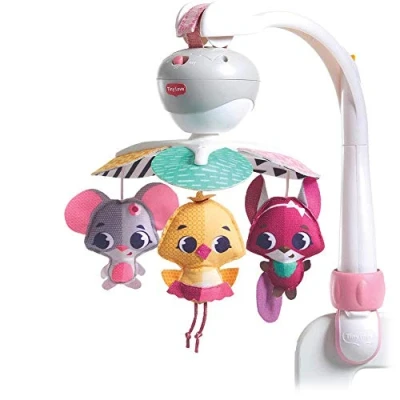 Abbildung von Tiny Love Take Along Mobile, 3 in 1 Musik Mobile Baby Elektrisch, 0+ Monate, Babybett, mit Musik, Verbindungsstücken, 5 Melodien, 30 Minuten Kontinuierliche Princess Tales
