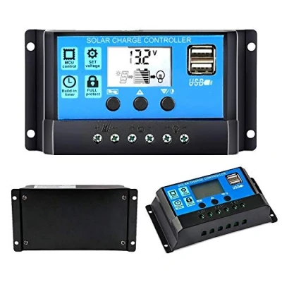 Abbildung von Y&amp;H 30A Solarladeregler 12V/24V Solarpanel Controller Auto Parameter einstellbar LCD Display Batterie Regler mit Dual USB