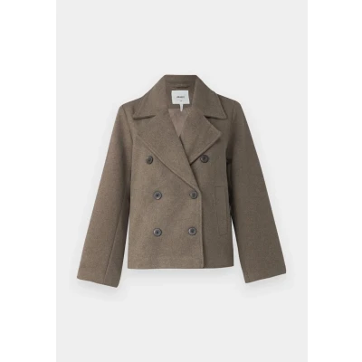 Abbildung von Object Objkeily Short Jacket Übergangsjacke, Damen, Größe: 34, Morel