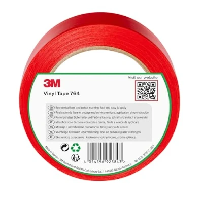 Abbildung von 3M PVC Klebeband 764i, rot, 50 mm x 33 m, Rot