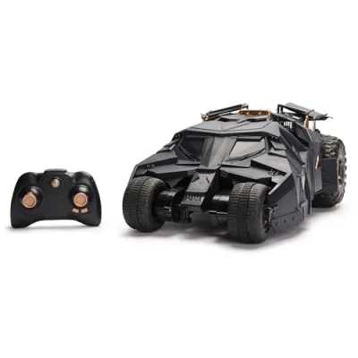Abbildung von DC Comics Batman Tumbler RC, ferngesteuertes Fahrzeug im Design der The Dark Knight Trilogie, Maßstab 1:15, für große und kleine Fans ab 4 Jahren