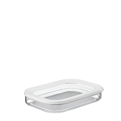Abbildung von Mepal Aufschnittboxen für Kühlschrank Wurst Aufbewahrung mit Deckel Geeignet zur von Fleischprodukten Organizer Aufschnitt 550 ml White