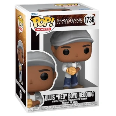 Abbildung von Funko POP! Movies: SR Ellis Boyd ‘Red’ Redding &#039;Red&#039; Shawshank Redemption Vinyl Sammelfigur Geschenkidee Offizielle Handelswaren Spielzeug Für Kinder und Erwachsene