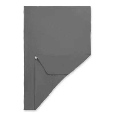 Abbildung von hauck Baby Spannbettlaken 60x120 cm für Reisebettmatratzen, Matratzenbezug Baumwolle Musselin, 60 C Maschinenwäsche, Babybettlaken mit Gummizug (Dark Grey)