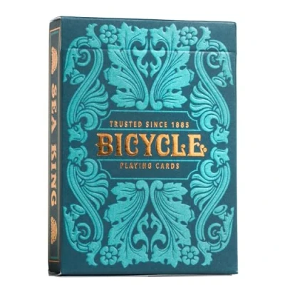 Abbildung von Bicycle Creatives Spielkarten Sea King/ Hochwertiges Design Kartenspiel/ Für Sammler und Fans/ Edles Kartendeck mit Ornamenten/ Geschenkidee