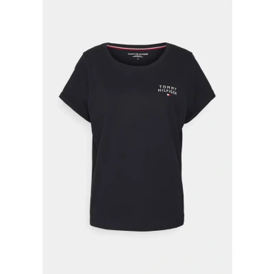 Abbildung von Tommy Hilfiger Short Sleeve Nachtwäsche Shirt, Damen, Größe: Small, Desert sky