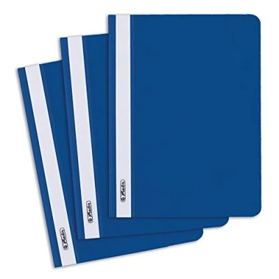 Abbildung von Herlitz Schnellhefter A5, Kunststoff, blau, 10 Stück