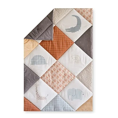 Abbildung von Julius Zöllner Krabbeldecke Organic Gr. 95x135 cm Made in Germany 100% Bio Baumwolle OEKO TEX® STANDARD 100 Wild Patch