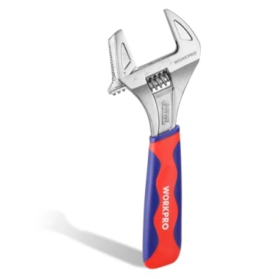 Abbildung von WORKPRO Rollgabelschlüssel und Steckdosenzange, 2 in 1, mit großer Öffnung 42 mm Griff aus Materialien, Länge 200