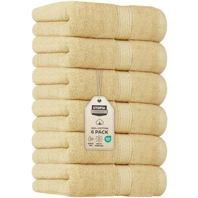 Abbildung von Utopia Towels Handtücher, Baumwolle, 600 g/m², 6 Stück