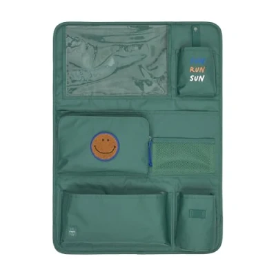 Abbildung von LÄSSIG Autoorganizer Autorücksitzorganizer Rücksitztasche für Auto zum Hängen zusammenklappbar/Car Wrap to Go Dark Green