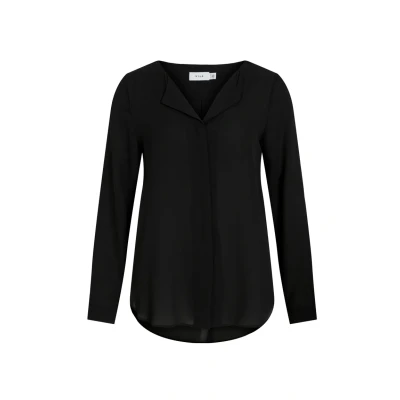 Abbildung von VILA LUCY L S NOOS Bluse, Damen, Größe: XS, Black