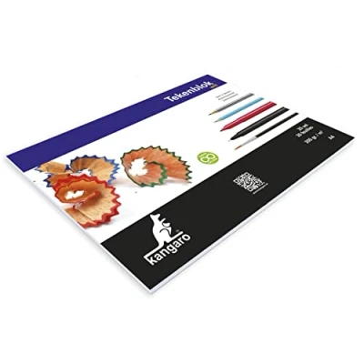 Abbildung von Zeichenblock Kangaro 210x297mm 200 gr 20 Blatt