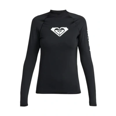 Abbildung von Roxy Whole Hearted Langärmliger Rashguard mit UPF 50 für Frauen Schwarz