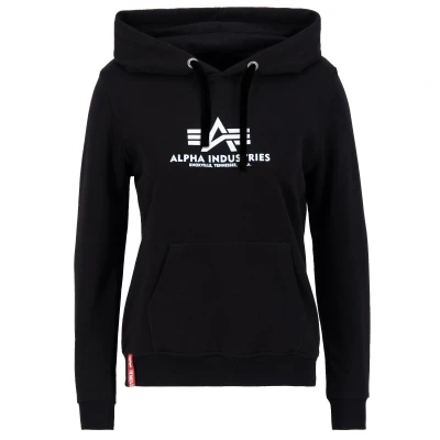 Abbildung von Alpha Industries NEW Basic Kapuzenpullover, Damen, Größe: Large, Black