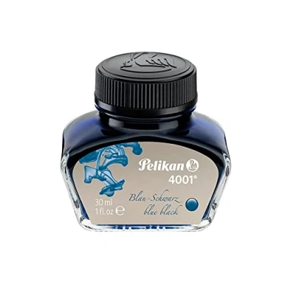 Abbildung von Pelikan 301028 Tintenglas Tinte 4001, 30 ml, 1 Stück, blau/schwarz