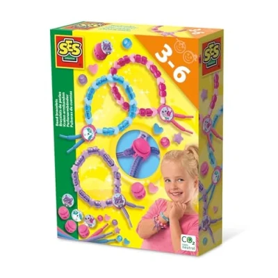Abbildung von SES Creative 14047 Stars Perlenarmbänder, diverse Farben