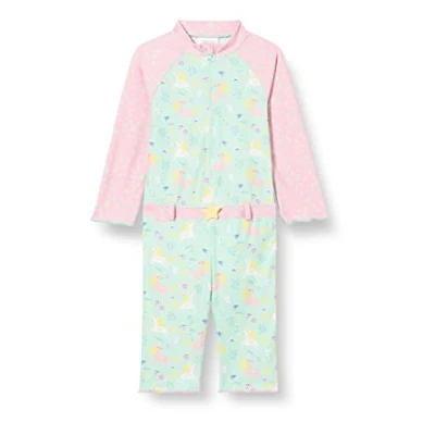 Abbildung von Playshoes UV Schutz Einteiler Unisex Kinder Badeanzug Schwimmanzug Badebekleidung, Einhorn Langarm, 86/92