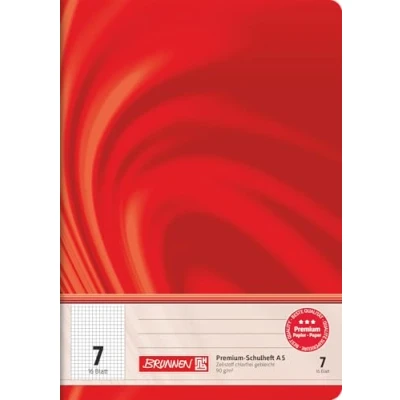 Abbildung von BRUNNEN Schulheft Premium Vivendi A5, Lineatur 7, 16 Blatt, rot