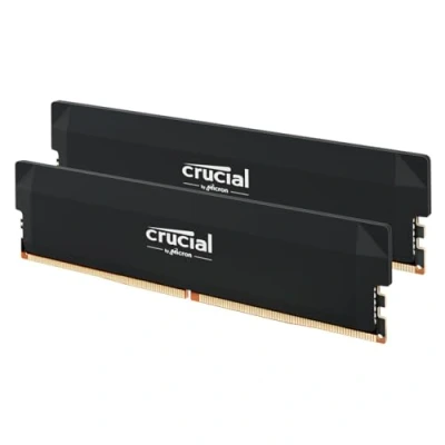 Abbildung von Crucial Pro DDR5 RAM 32GB Kit (2x16GB) 6000MHz CL36, Overclocking Gaming, Intel XMP 3.0 / AMD EXPO, PC Computer Arbeitsspeicher DDR5, Schwarz CP2K16G60C36U5B