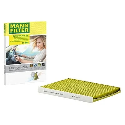 Abbildung von MANN FILTER FP 2882 Innenraumfilter FreciousPlus Biofunktionaler Pollenfilter Für PKW