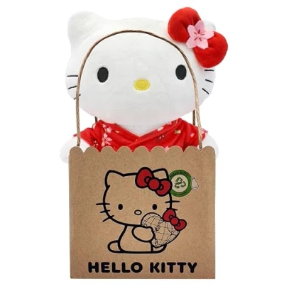 Abbildung von Hello Kitty mit Kimono ECO Plüsch 14x13x24 cm