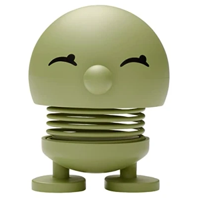 Abbildung von Hoptimist Soft Bimble, Wackelfigur Deko Skandinavisch, Wohnzimmer, Schreibtisch Deko, Büro Gadgets, Tolle Kleine Geschenke, 4,5 x 5,8 6,6 cm, Small, Olive