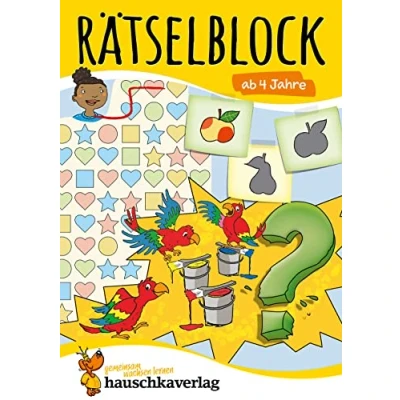 Abbildung von Rätselblock ab 4 Jahre Band 1: Bunter Rätselspaß für den Kindergarten Fehlersuche, Labyrinth, knobeln und logisches Denken fördern (Rätselbücher, 642)